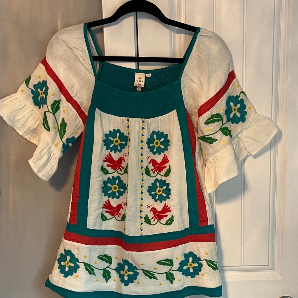 Anthropologie embroidered top